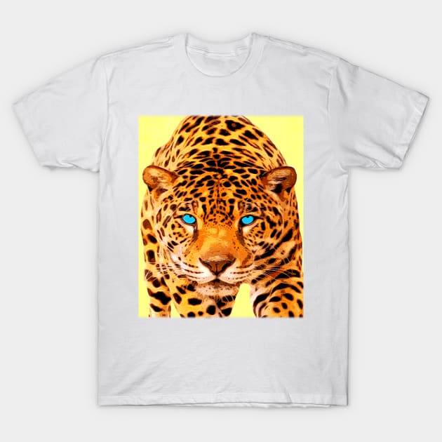 Big Cat Leopard Hunting T-Shirt by KC Morcom aka KCM Gems n Bling aka KCM Inspirations